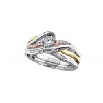Bague de mariage pour femme en or 10K avec diamants 0.25 carat (AM213)