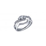 Bague de mariage pour femme en or 10K avec diamants 0.33 carat (DD2243)