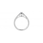 Bague de mariage en or blanc 10K avec diamants 0.33 carat (DD7369)