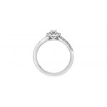Bague de mariage en or blanc 10K avec diamants 0.30 carat (AM429)